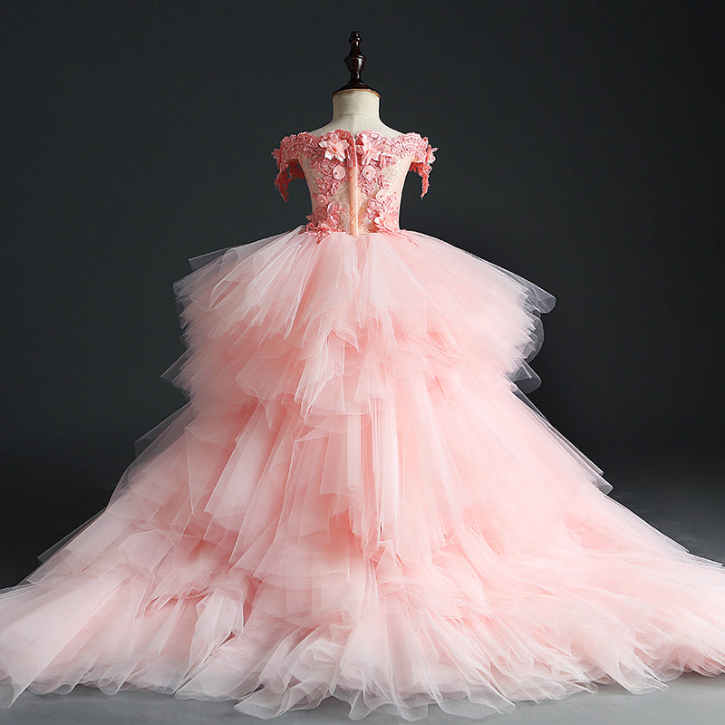 open lace back dress Little Adventures Deluxe Pink Princess Medium main image 1