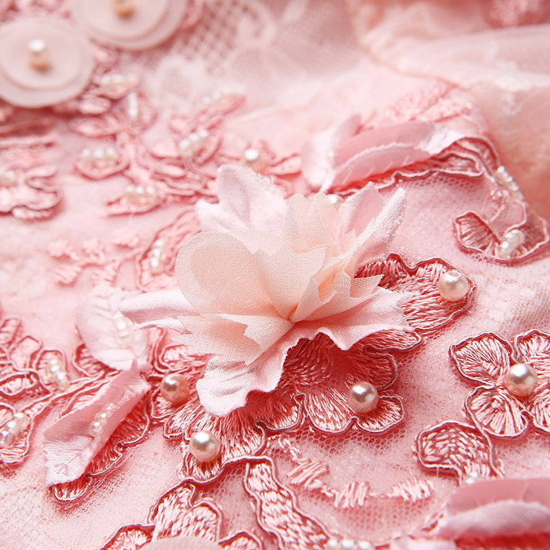 A-Line Off-Shoulder Lace Princess Dress for Girls | Cute Flower Girl & Party Outfit