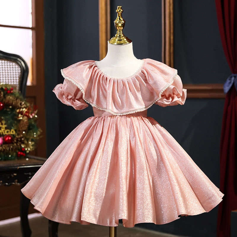 Pink Princess Ball Gown Flower Girl Dress for Kids - Pink / 3-4 Years (110cm) - Fleur Kids Pink Princess Ball Gown Flower Girl Dress for Kids - Pink / 3-4 Years (110cm) - Fleur Kids
