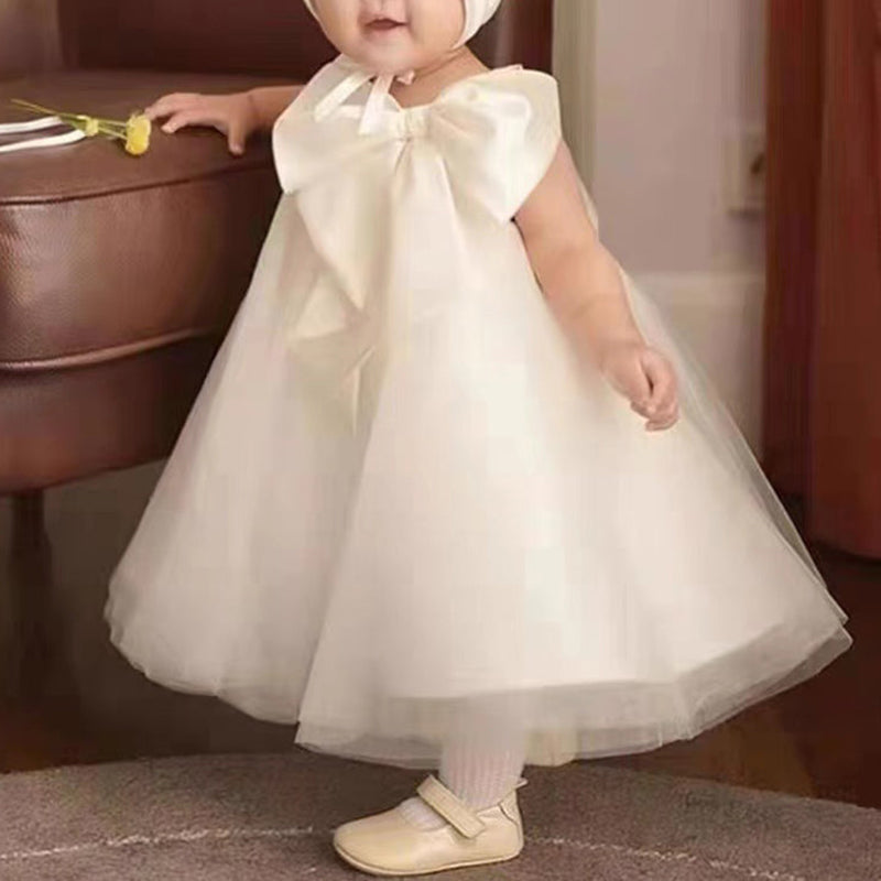 Cute A-line Princess Dress with Bowknot for Girls – Perfect for Parties and Weddings