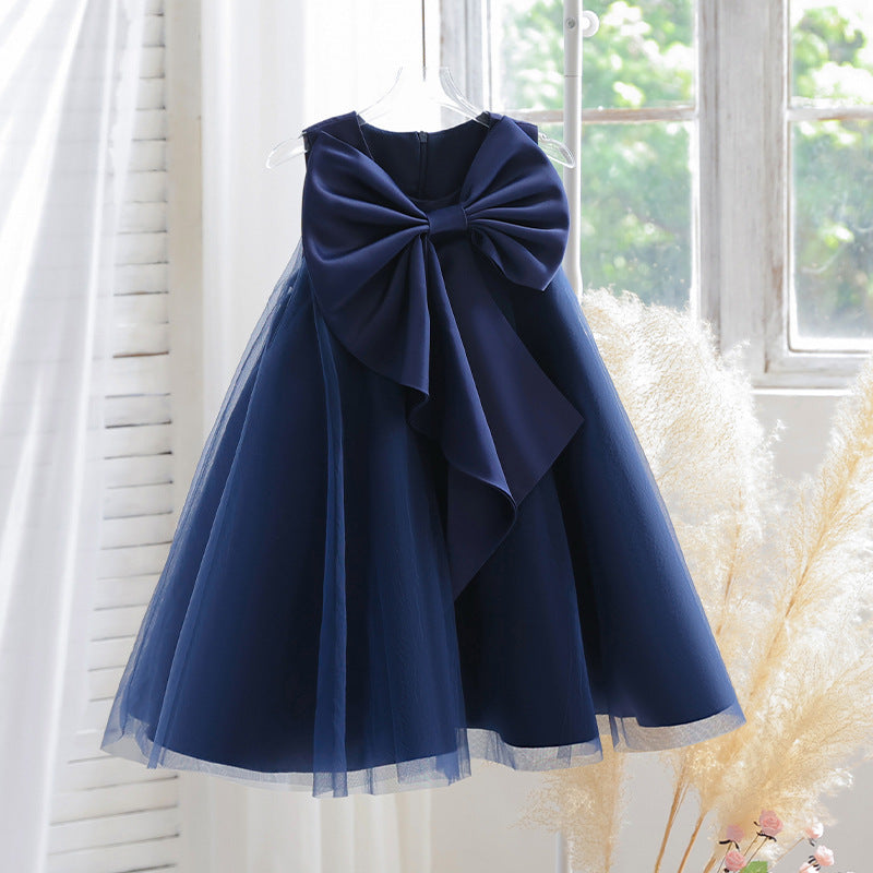 Cute A-line Princess Dress with Bowknot for Girls – Perfect for Parties and Weddings