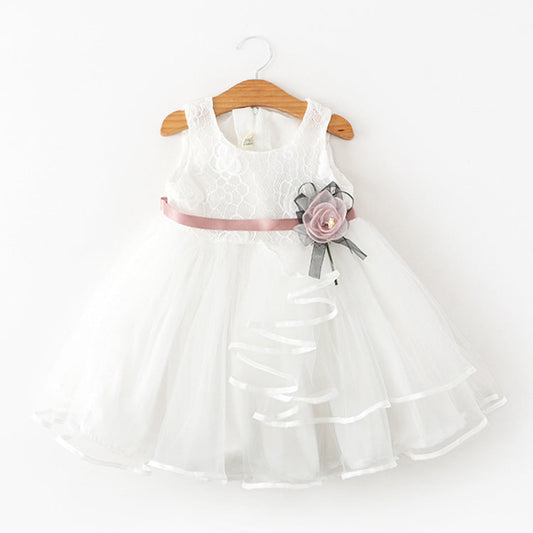 A-Line Lace Flower Girl Dress – Cute & Playful Kids Party Dress