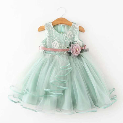 A-Line Lace Flower Girl Dress – Cute & Playful Kids Party Dress