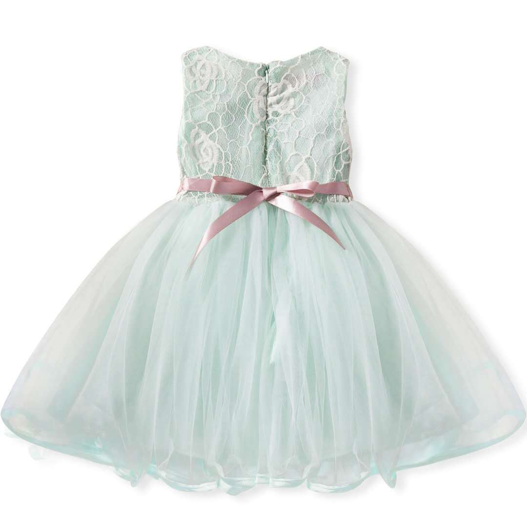 A-Line Lace Flower Girl Dress – Cute & Playful Kids Party Dress