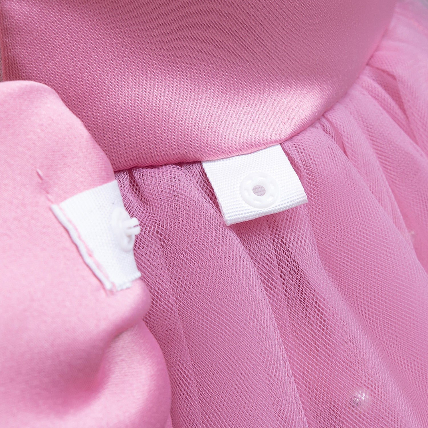 Cute Tulle & Satin A-line Girls Party Dress with Bow & Sequins | Tea Length Flower Girl Dress