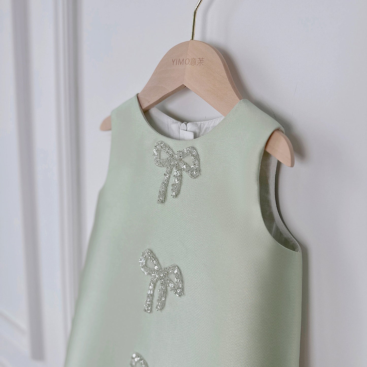 Cute Avocado Green A-Line Princess Dress for Girls | Party & Flower Girl Dress