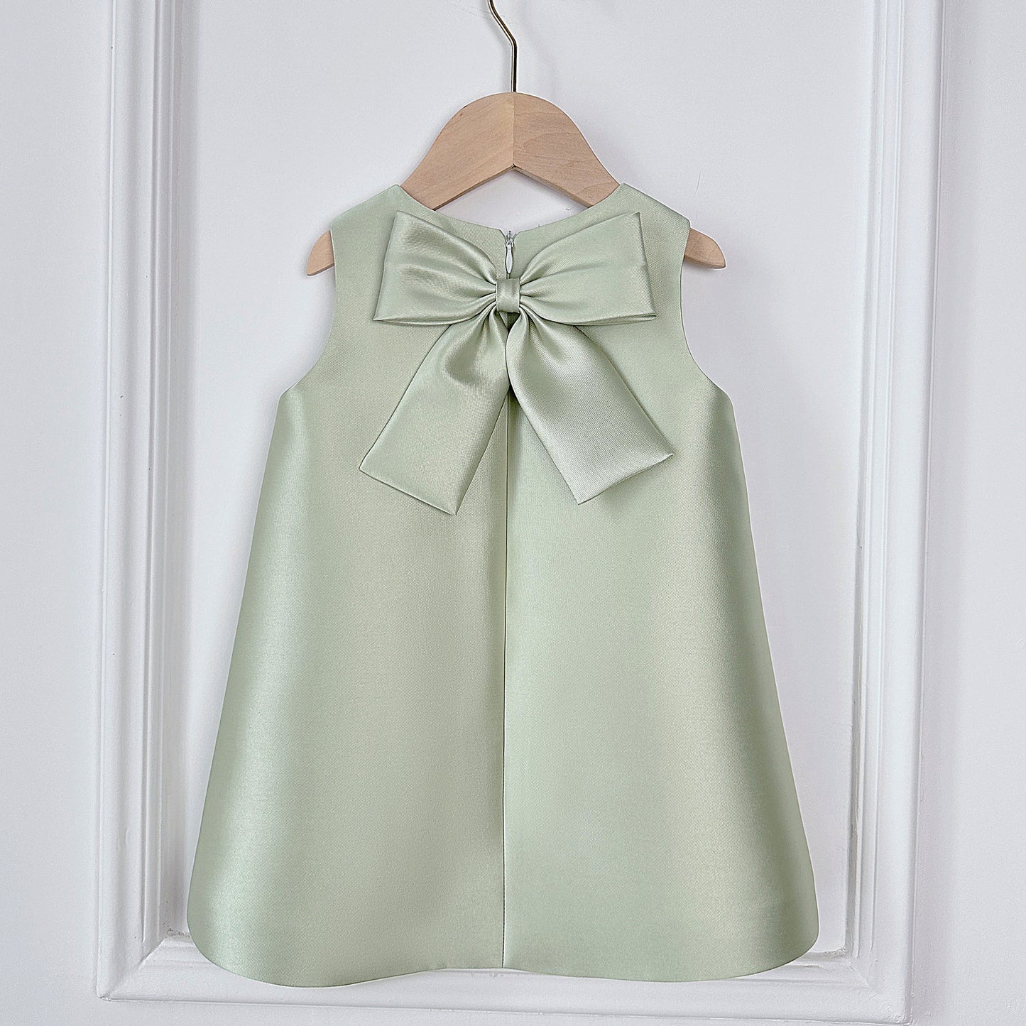 Cute Avocado Green A-Line Princess Dress for Girls | Party & Flower Girl Dress