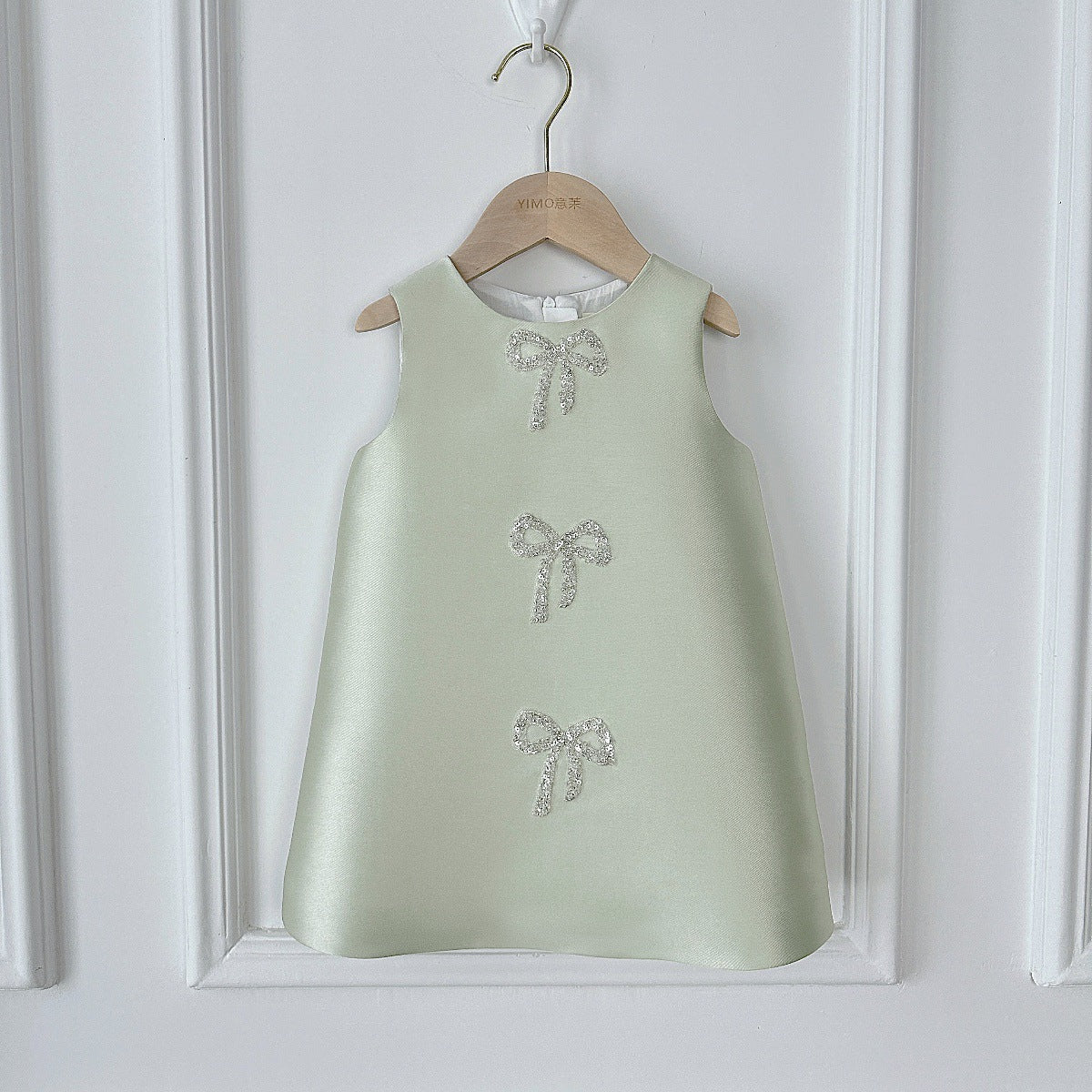 Cute Avocado Green A-Line Princess Dress for Girls | Party & Flower Girl Dress