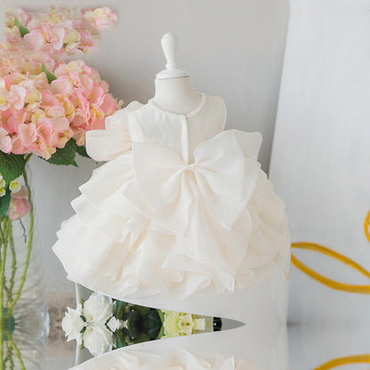 Cute A-Line Flower Girl Princess Dress – Tea Length Baby Party Dress