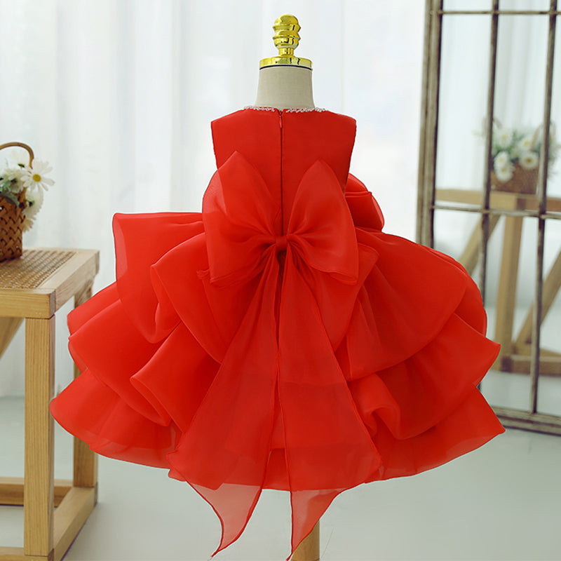 Cute A-Line Flower Girl Princess Dress – Tea Length Baby Party Dress