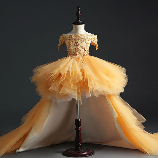 Gold Birthday Dresses for Girls | Sparkly & Elegant Party Dresses FleurKids Gold Birthday Dresses for Girls | Sparkly & Elegant Party Dresses FleurKids
