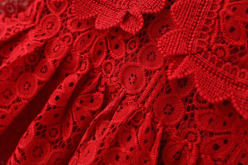 Cute A-Line Lace Party Dress for Baby & Toddler Girls | Autumn Tea Length Christmas Outfit