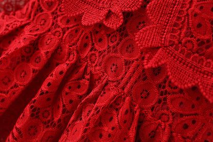 Cute A-Line Lace Party Dress for Baby & Toddler Girls | Autumn Tea Length Christmas Outfit