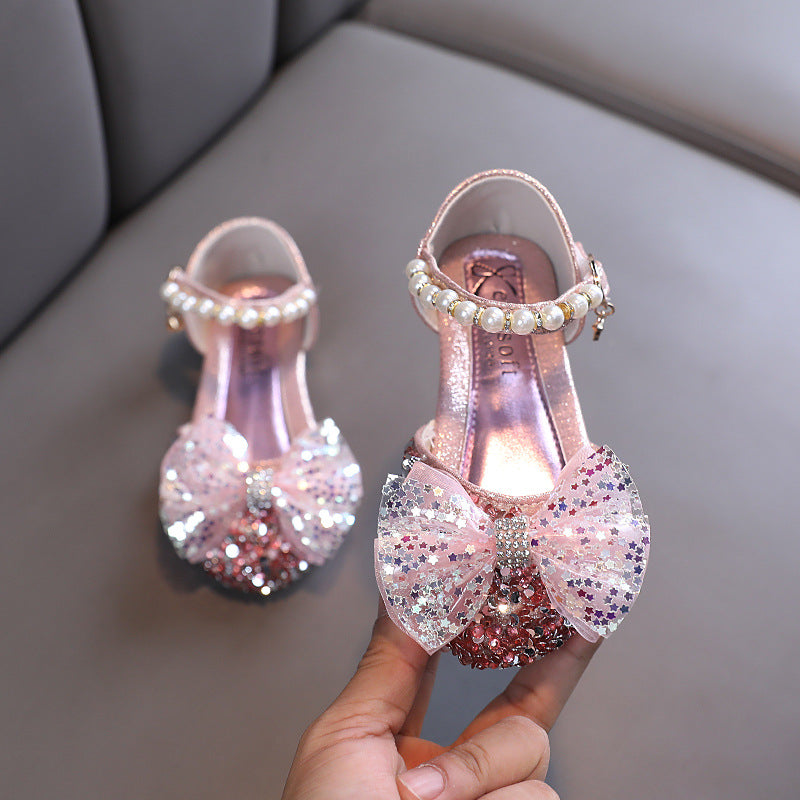 Girls' Sparkly Closed-Toe Dress Shoes Low Block Heel, Party & Flower Girl Sandals FleurKids Girls' Sparkly Closed-Toe Dress Shoes Low Block Heel, Party & Flower Girl Sandals FleurKids