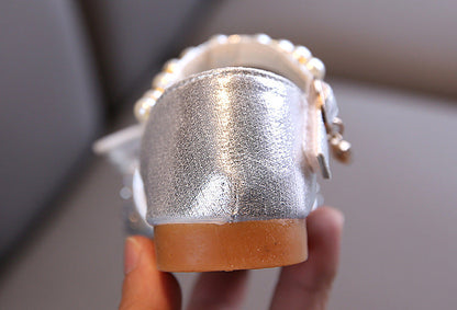 Glitter Butterfly Closed-Toe Dress Shoes for Girls – Sparkly Party & Flower Girl Sandals