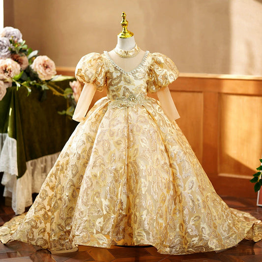 Champagne Flower Girl Dresses | Elegant & Soft Wedding Styles FleurKids Champagne Flower Girl Dresses | Elegant & Soft Wedding Styles FleurKids