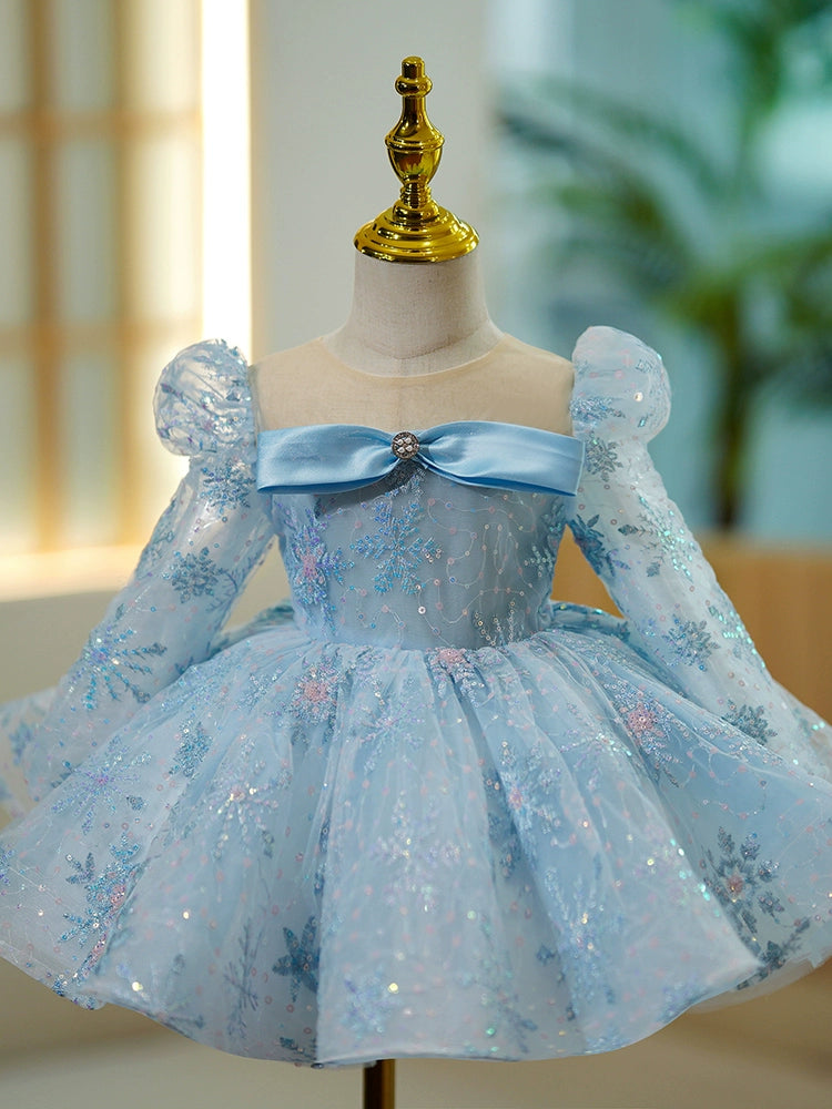 Light Blue Princess Ball Gown Tulle Dress for Girls - Light Blue / 4-5 Years (120cm) - Fleur Kids Light Blue Princess Ball Gown Tulle Dress for Girls - Light Blue / 4-5 Years (120cm) - Fleur Kids