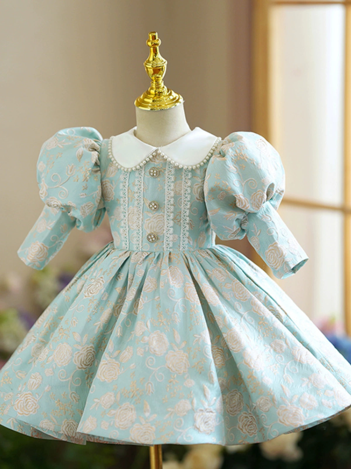 Mint Green Princess Ball Gown Dress for Girls - Mint Green / 9-10 Years (150cm) - Fleur Kids Mint Green Princess Ball Gown Dress for Girls - Mint Green / 9-10 Years (150cm) - Fleur Kids