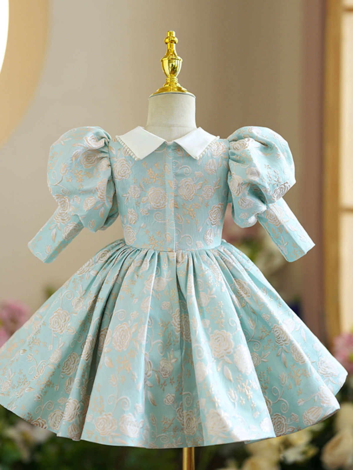 Mint Green Princess Ball Gown Dress for Girls - Mint Green / 9-10 Years (150cm) - Fleur Kids Mint Green Princess Ball Gown Dress for Girls - Mint Green / 9-10 Years (150cm) - Fleur Kids