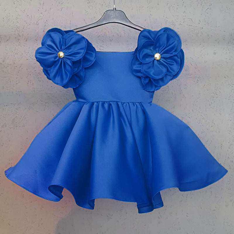 Off-Shoulder A-Line Flower Girl Dress – Party & Birthday Outfit for Kids