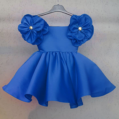 Off-Shoulder A-Line Flower Girl Dress – Party & Birthday Outfit for Kids