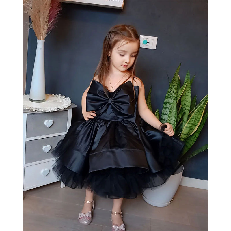 Cute Off Shoulder Bowknot Ruffle Princess Dress for Girls | Party & Flower Girl