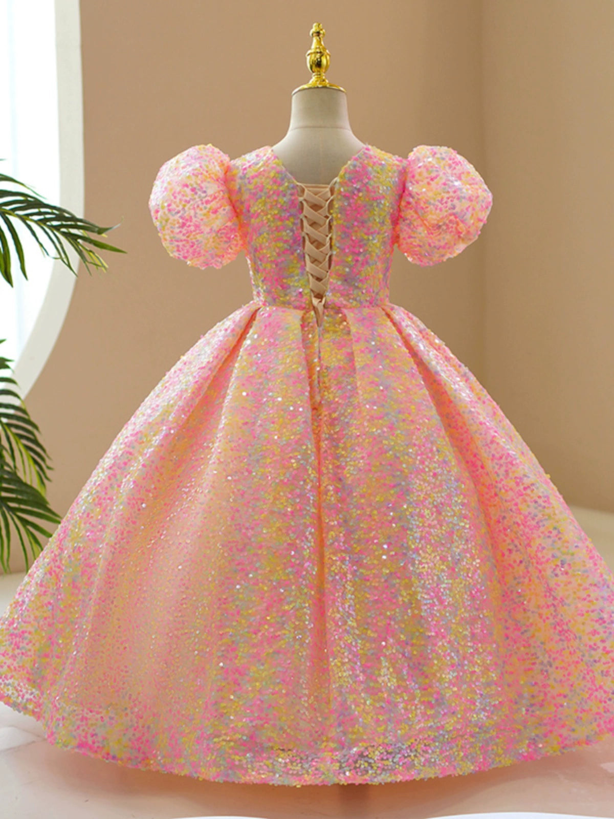 maxi flower girl dress pink Kids Princess Flower Girls Prom Long Maxi Dress Pageant Wedding Bridesmaid Gown