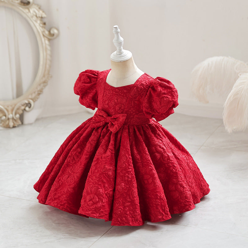 Elegant Princess Fairy A-line Toddler Dress with Bowknot – Party & Flower Girl Outfit
