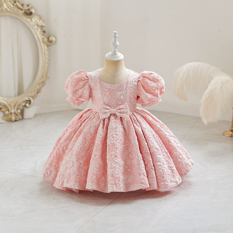 Elegant Princess Fairy A-line Toddler Dress with Bowknot – Party & Flower Girl Outfit