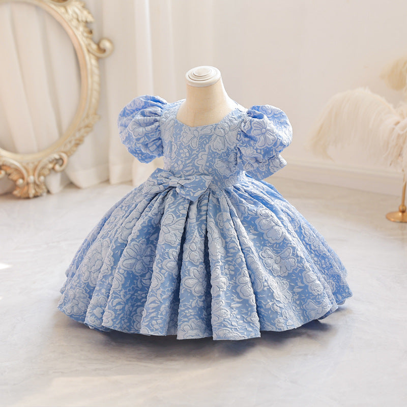 Elegant Princess Fairy A-line Toddler Dress with Bowknot – Party & Flower Girl Outfit