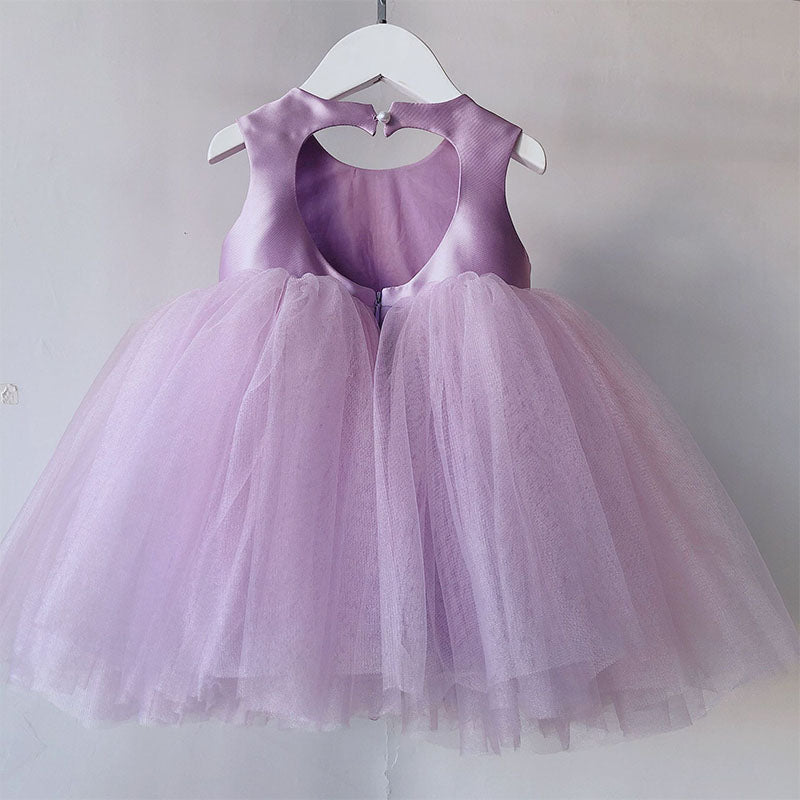 Purple Sequin Tulle Princess Dress for Girls - Party, Wedding & Special Occasion