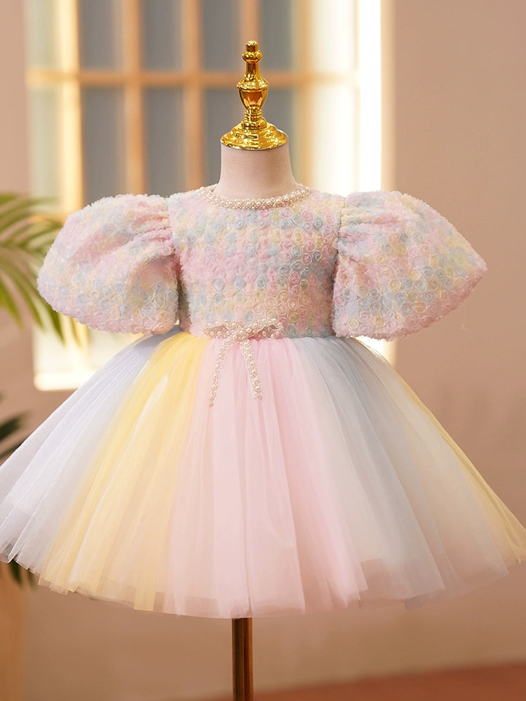 Formal Dress Rainbow Flower Girl Dress Rainbow Tulle Princess Ball Gown Dress For Girls Rainbow 9-10 Years (150cm) Fleur Kids Formal Dress Rainbow Flower Girl Dress Rainbow Tulle Princess Ball Gown Dress For Girls Rainbow 9-10 Years (150cm) Fleur Kids