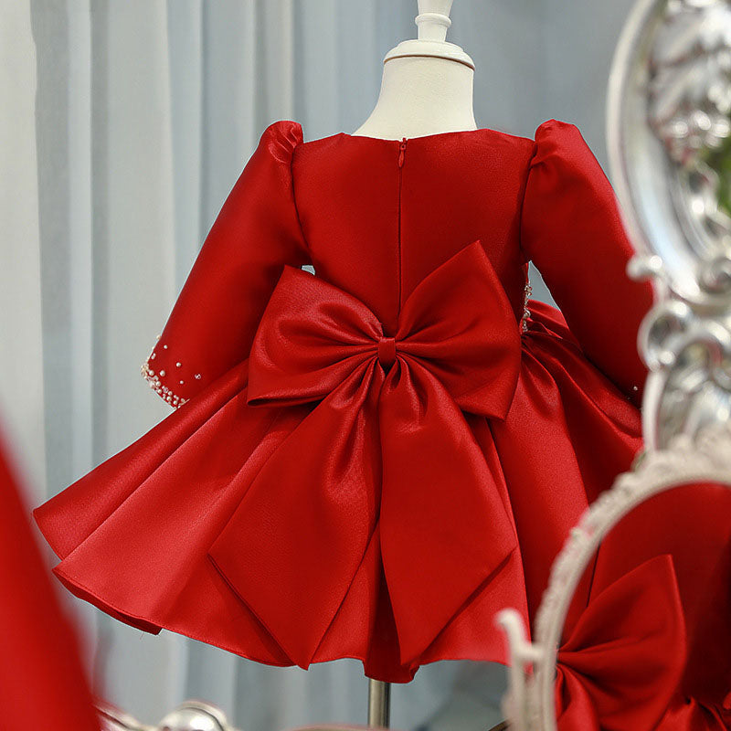 Red Sequin Ruffle Dress for Girls – Party & Christmas Outfits (12M-12Y)