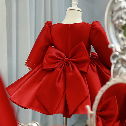 Red Sequin Ruffle Dress for Girls – Party & Christmas Outfits (12M-12Y)