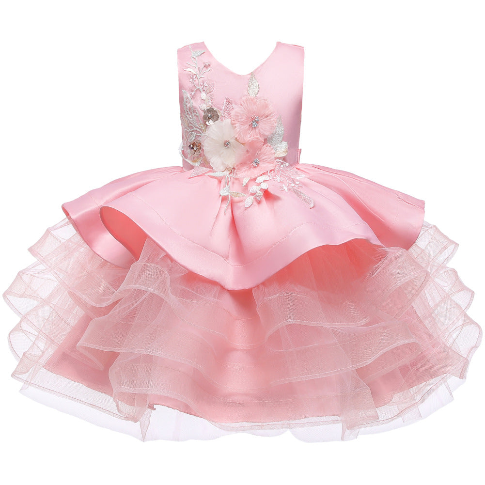 Puffy Ball Gown Flower Girl Dress for Baby & Toddler | Summer Princess Party Dress