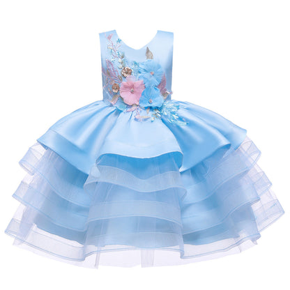 Puffy Ball Gown Flower Girl Dress for Baby & Toddler | Summer Princess Party Dress