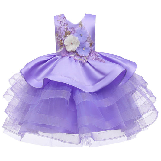 Puffy Ball Gown Flower Girl Dress for Baby & Toddler | Summer Princess Party Dress