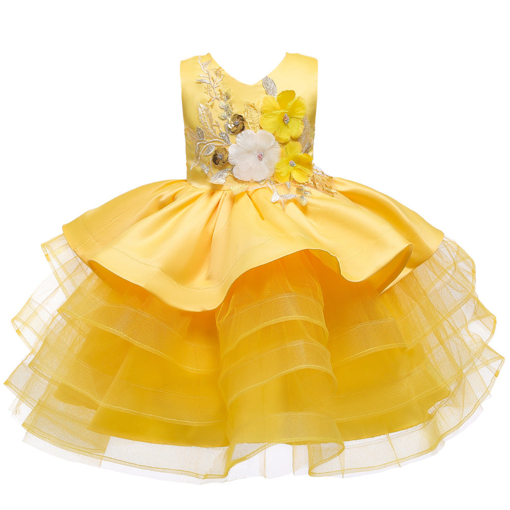 Puffy Ball Gown Flower Girl Dress for Baby & Toddler | Summer Princess Party Dress