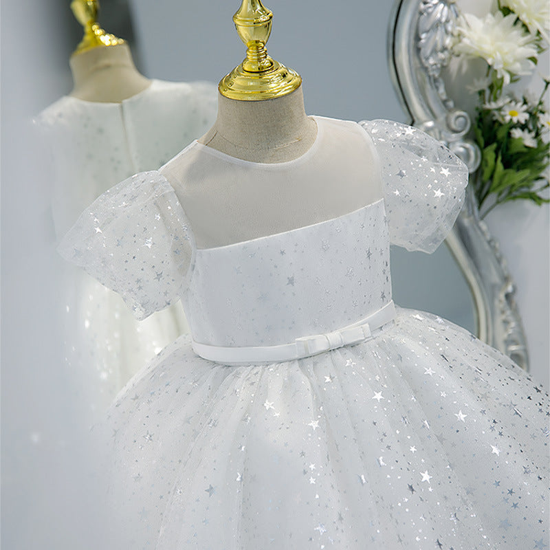 Summer Stars Sequined Princess Dress for Girls – Party, Wedding & Special Events