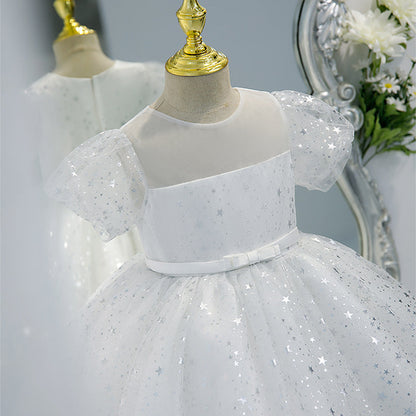 Summer Stars Sequined Princess Dress for Girls – Party, Wedding & Special Events