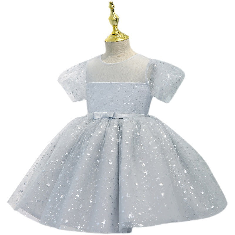 Summer Stars Sequined Princess Dress for Girls – Party, Wedding & Special Events