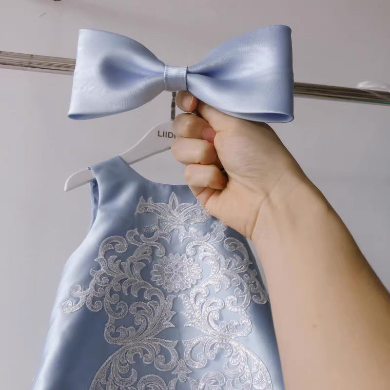 Blue Sequin Toddler Party Dress for Girls | A-Line Princess Dress – Ages 1-6