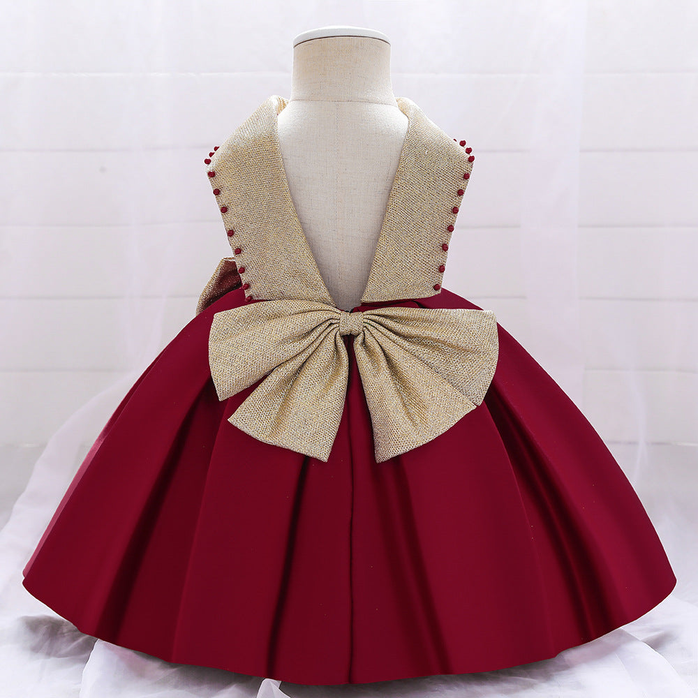 Toddler Princess A-Line Party Dress with Bowknot and Sequins - Pink / 2-3 Years (100cm) Toddler Princess A-Line Party Dress with Bowknot and Sequins - Pink / 2-3 Years (100cm)