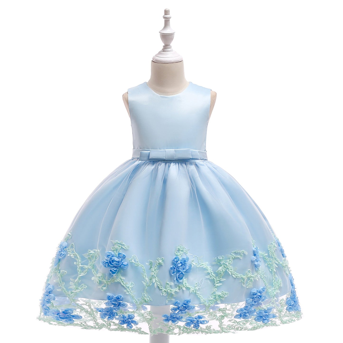 Cute Puffy Flower Girl Dress for Toddlers & Girls | Sleeveless Mesh Party Dress