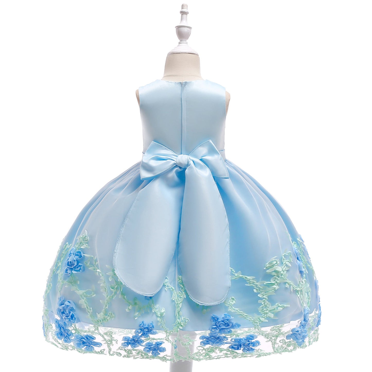 Cute Puffy Flower Girl Dress for Toddlers & Girls | Sleeveless Mesh Party Dress