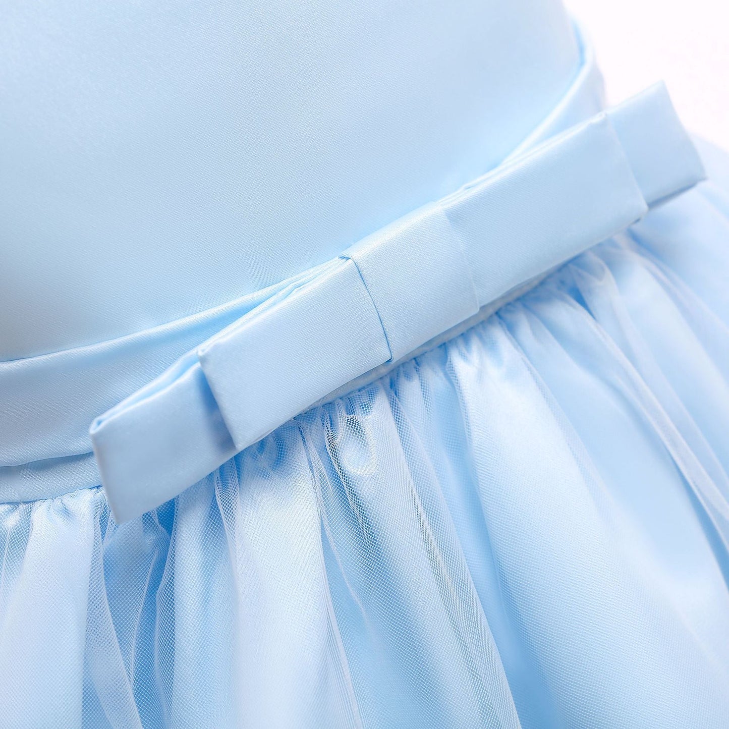 Cute Puffy Flower Girl Dress for Toddlers & Girls | Sleeveless Mesh Party Dress